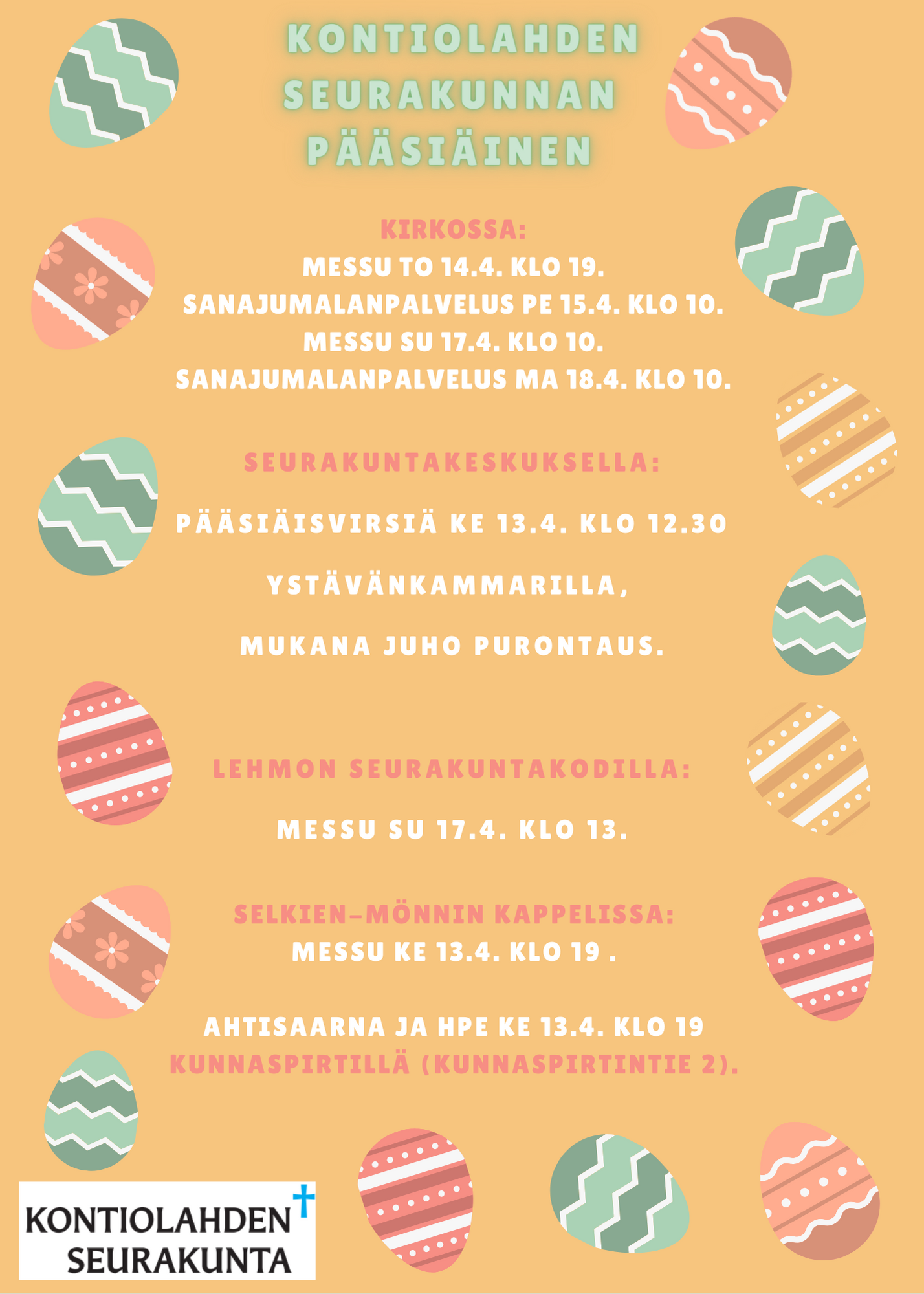mainoskuva jossa on erilaisia suklaamunia